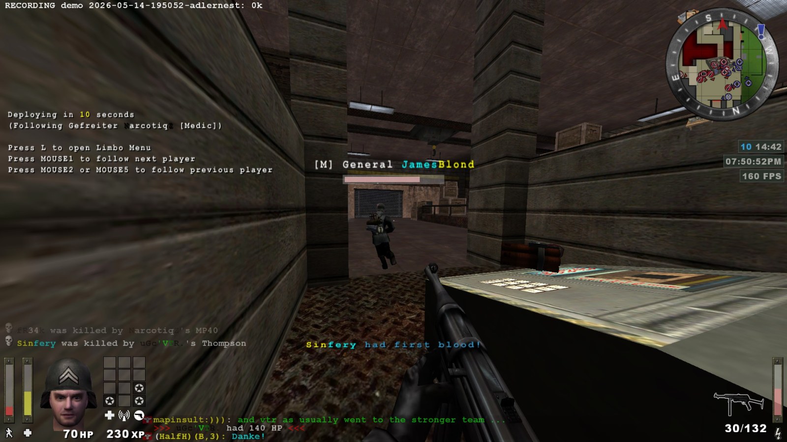 Knife round before the league match #288